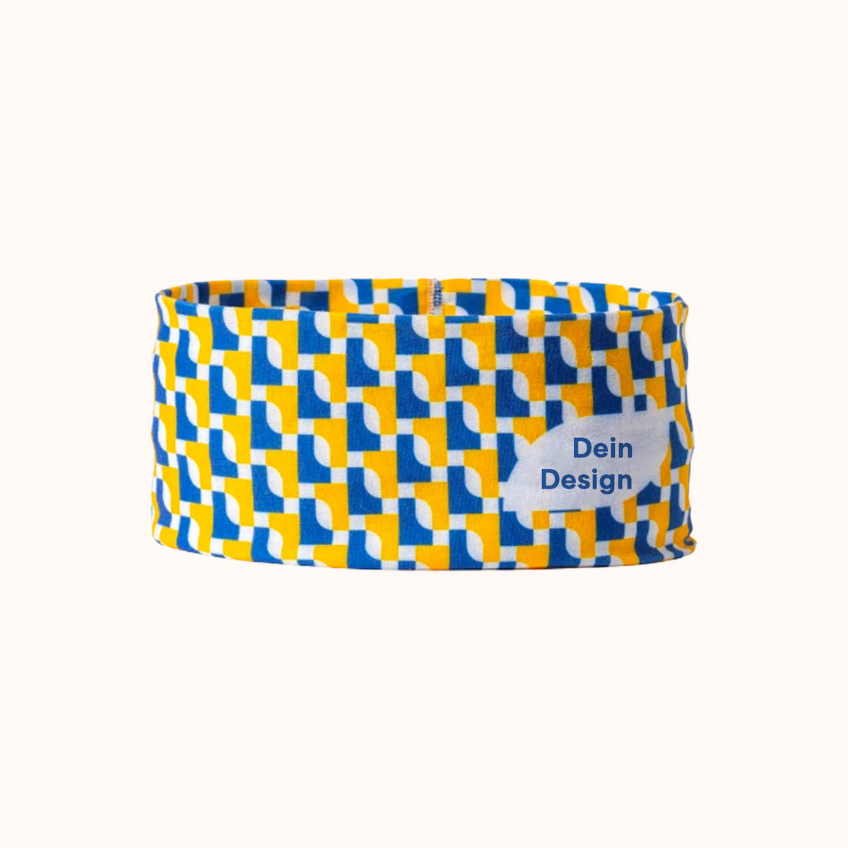 Sportliches Stirnband mit vollflächigem Druckmotiv