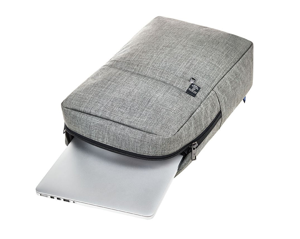 Liegender Rucksack für Laptop