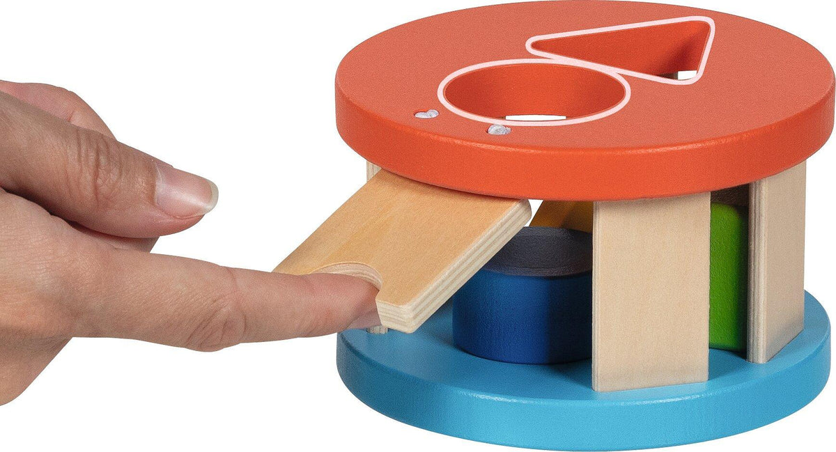 Runde Steckbox Rundolino aus Holz mit vier Teilen – weitere Ansicht