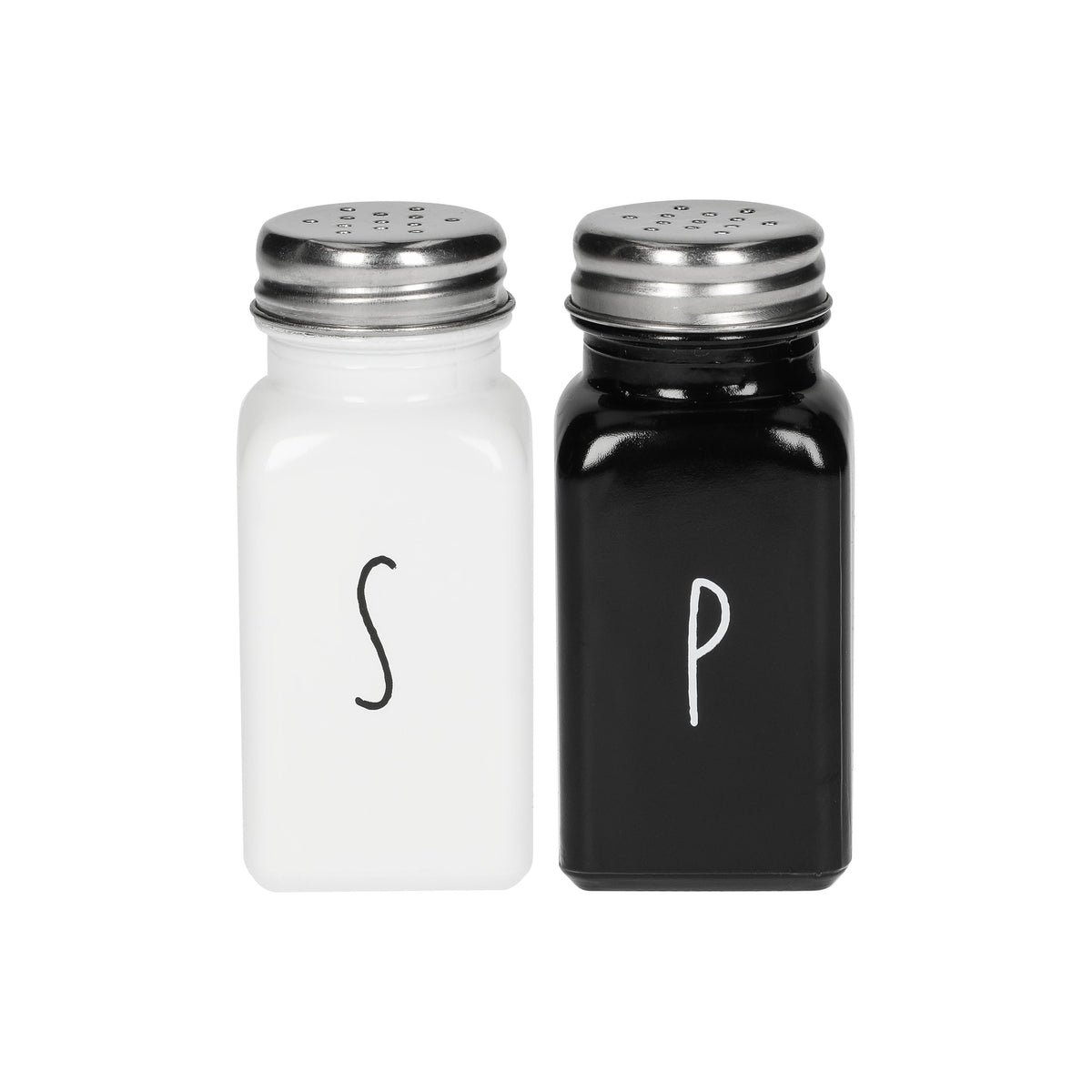 Salz-und Pfefferstreuer-Set „Dispense“ – Schwarz / Weiß