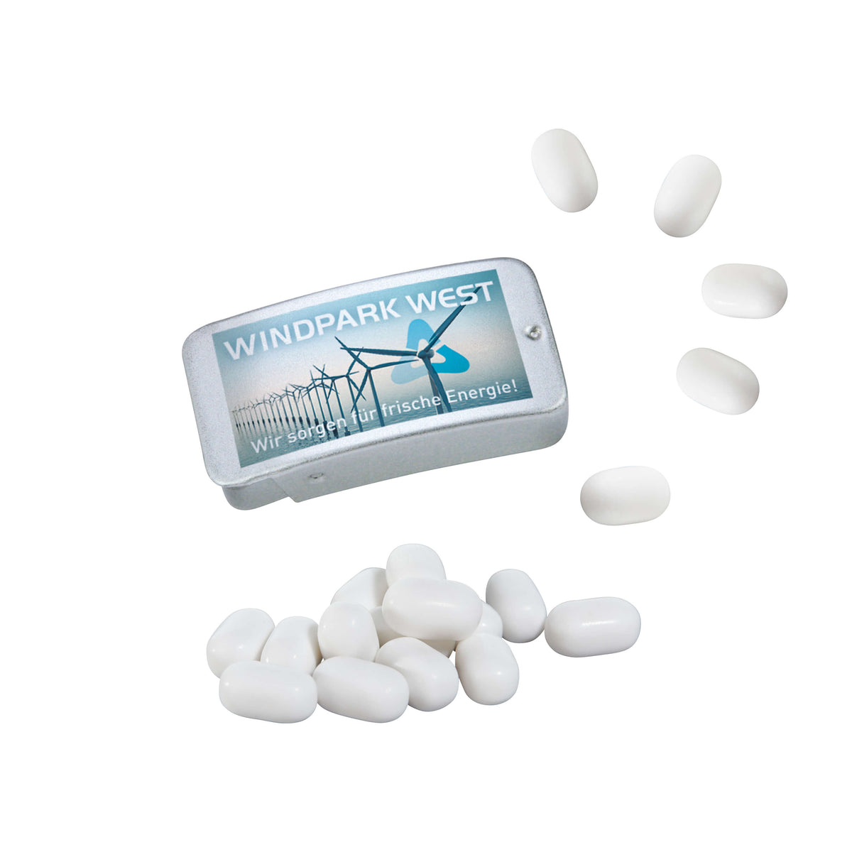 Schiebedeckeldose aus Metall mit tic tac Fresh Mint, 7 g