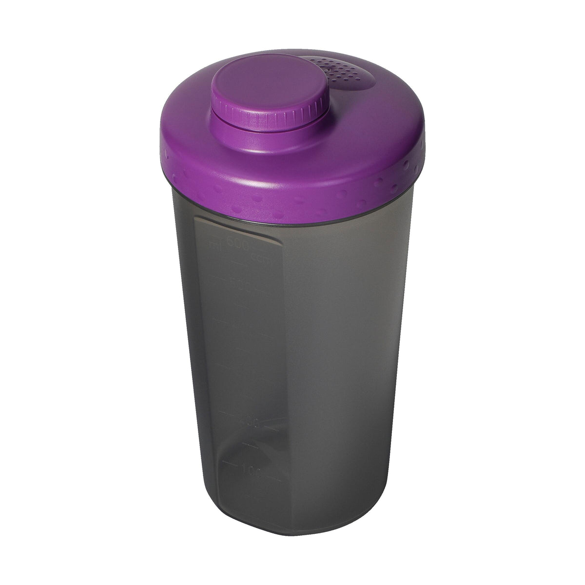 Shaker „Energy“, 0,60 l – Transparent grau / Brombeere