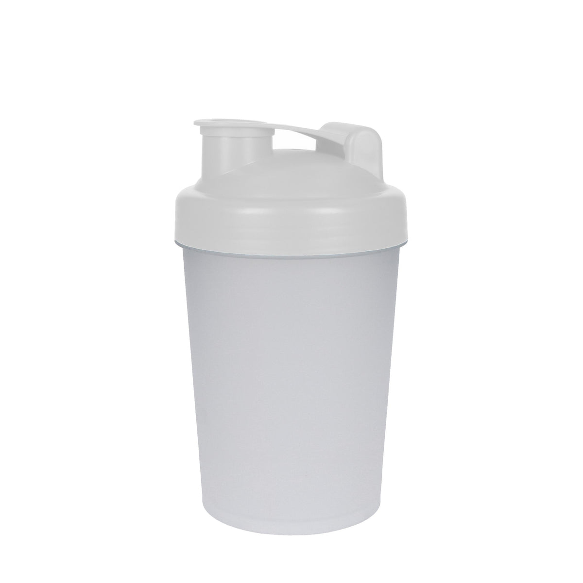 Shaker „Protein“, 0,40 l – Transluzent / Weiß