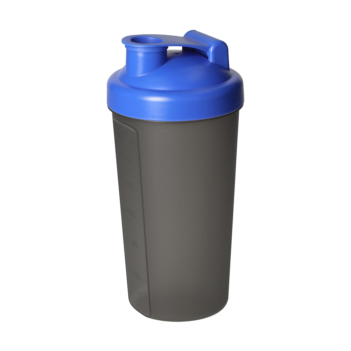 Shaker „Protein“, 0,60 l – Blau / Transluzent grau