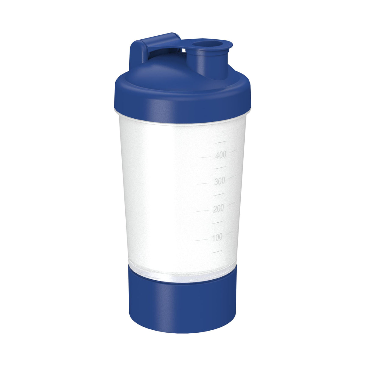Shaker „Protein“, Pro 1, 0,40 l – Transparent / Blau