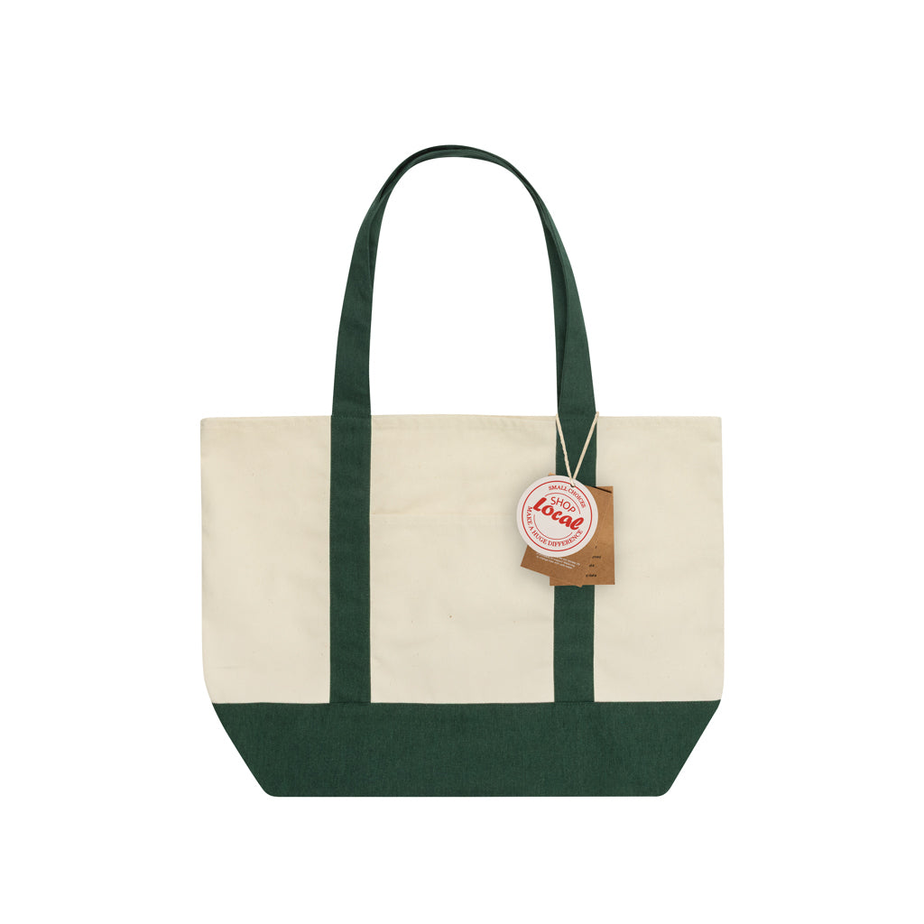 SHOP LOCAL AWARE™ Tasche aus recycelter Baumwolle, 350g/m² – grün