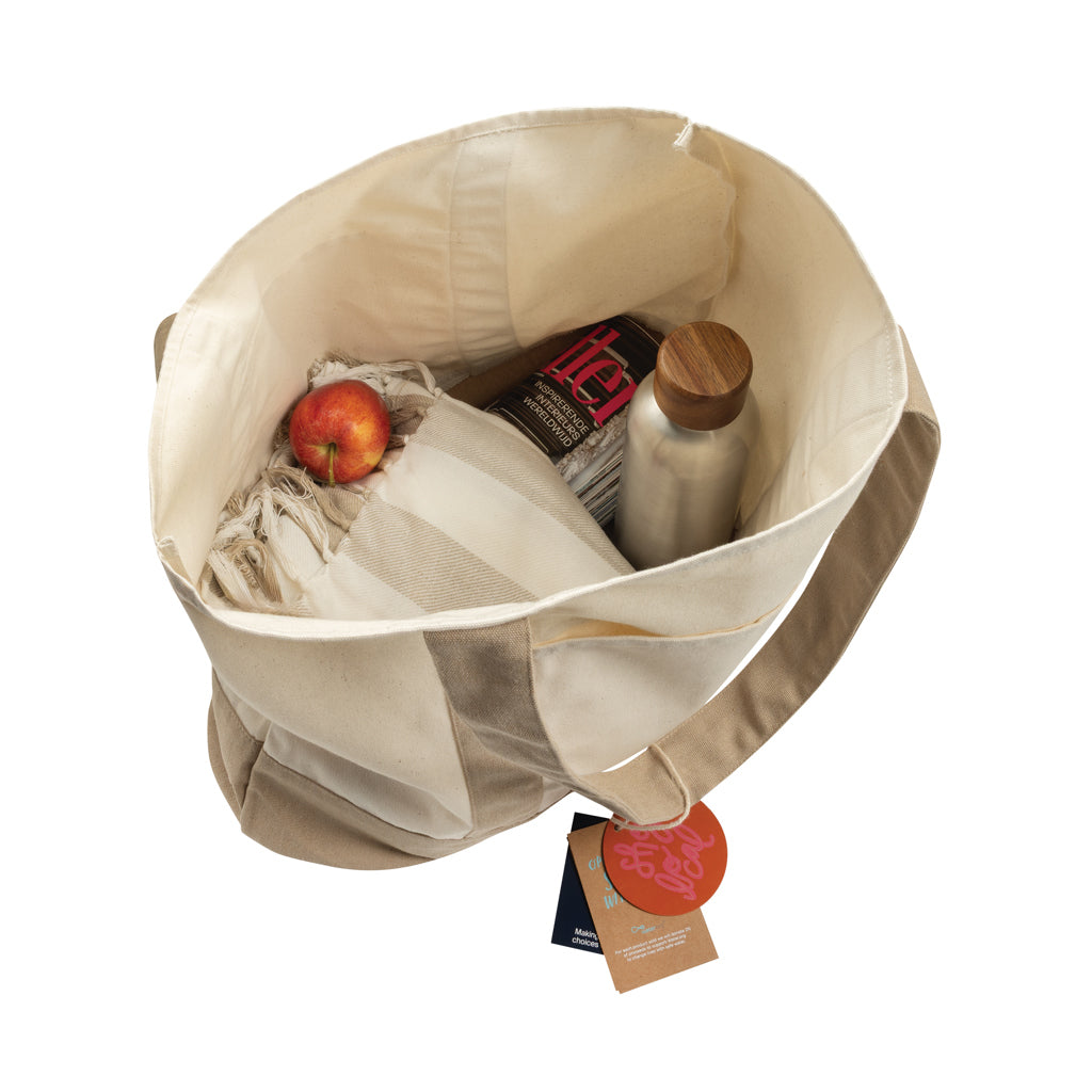 SHOP LOCAL AWARE™ Tasche aus recycelter Baumwolle, 350g/m² – off white