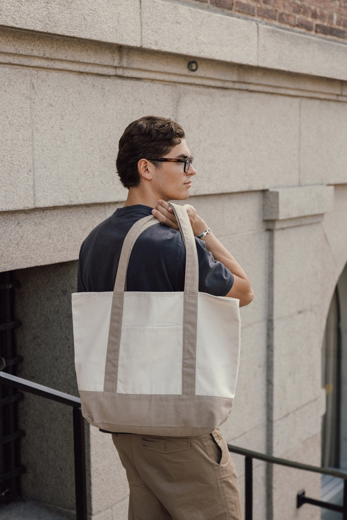 SHOP LOCAL AWARE™ Tasche aus recycelter Baumwolle, 350g/m²
