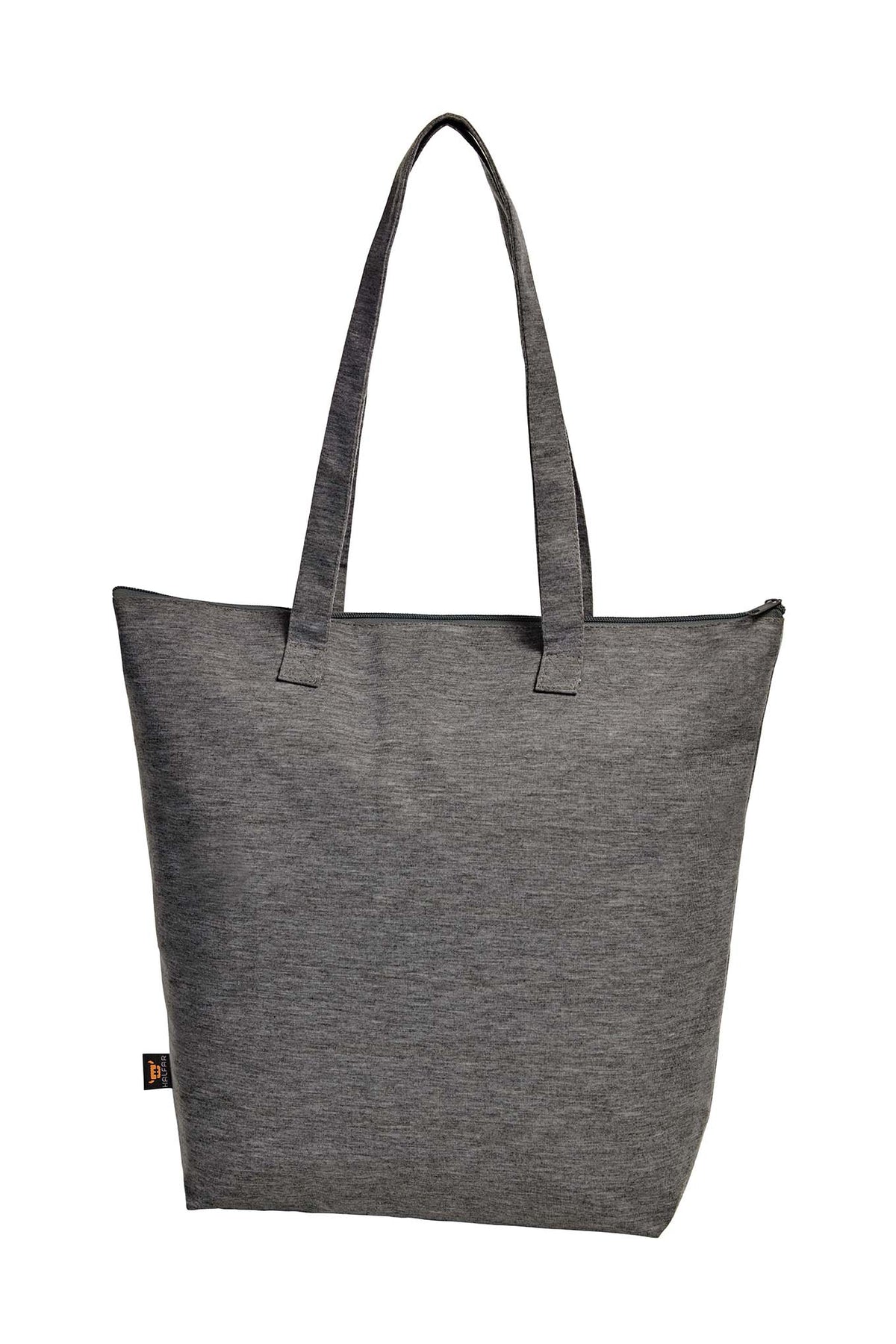 Shopper aus weichem Polyester mit Reißverschluss