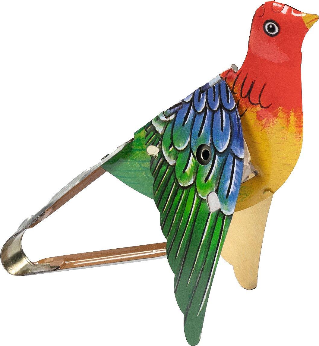 Singender Paradiesvogel aus Metall, 6er Set von goki – Ansicht