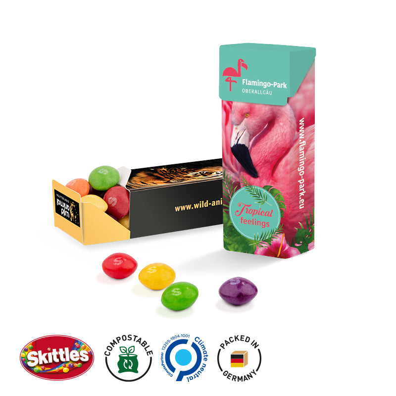 Slim-Box mit Skittles Kaubonbons