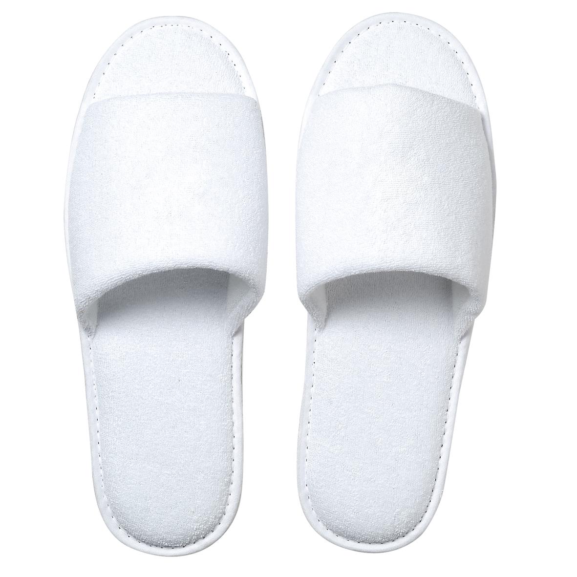 Slipper „Frottee“ – Weiß