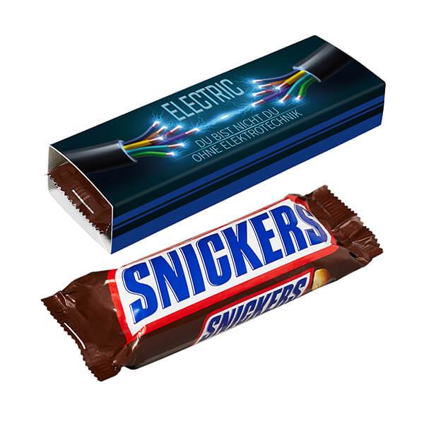 Snickers Riegel im Werbeschuber, 51,6 g