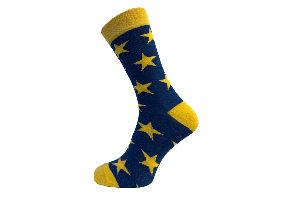 Socken mit eingestricktem Logo, wadenhoch oder knöchelhoch