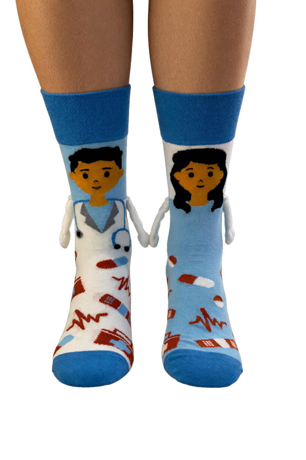 Socken mit Figur und magnetischen Händen – 36 bis 40