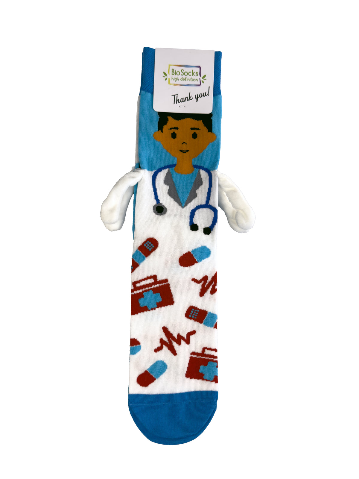 Socken mit Figur und magnetischen Händen – 36 bis 40