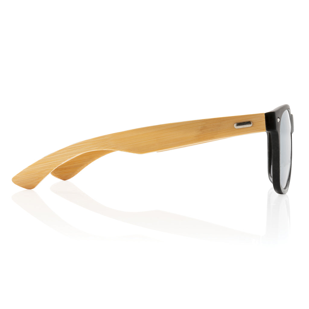 Sonnenbrille aus Bambus und RCS recyceltem Kunststoff – schwarz