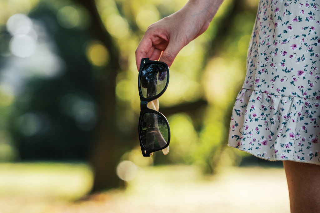 Sonnenbrille aus Bambus und RCS recyceltem Kunststoff