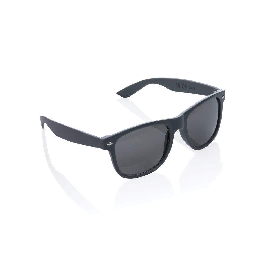 Sonnenbrille aus GRS recyceltem PC Kunststoff – grau