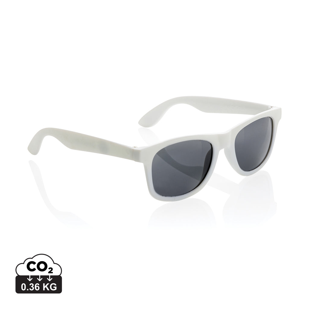Sonnenbrille aus RCS recyceltem PP-Kunststoff – weiß