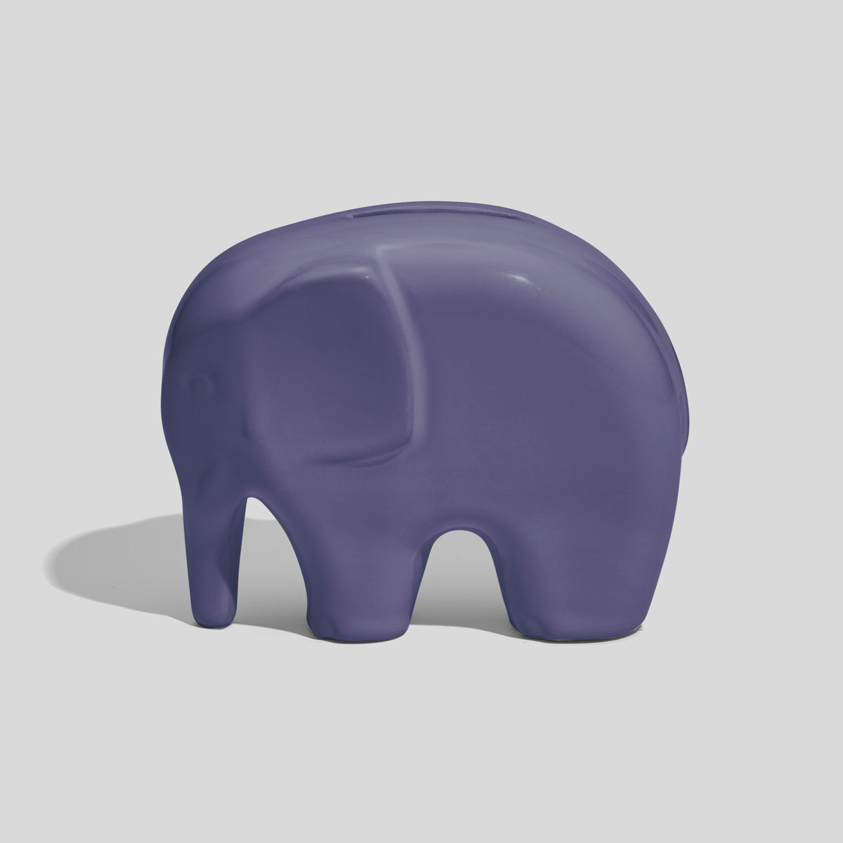 Spardose in Elefantenform 9,5 cm lang – Lavendel