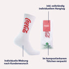 Sportsocke Ökotex im eigenen design weben Firmengeschenk Umverpackung