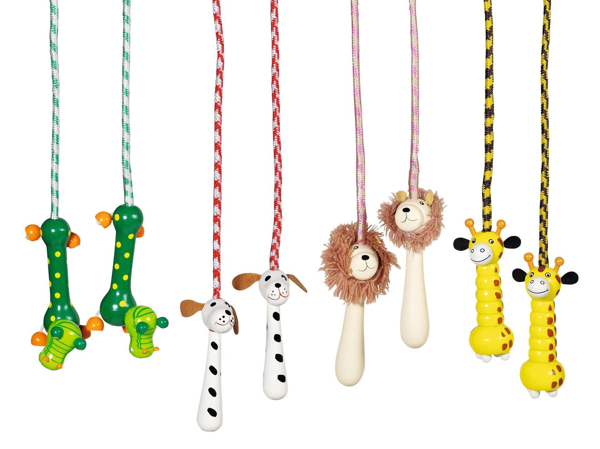 Springseil aus Kunststoff, sortiert im 12er Set von goki – Ansicht