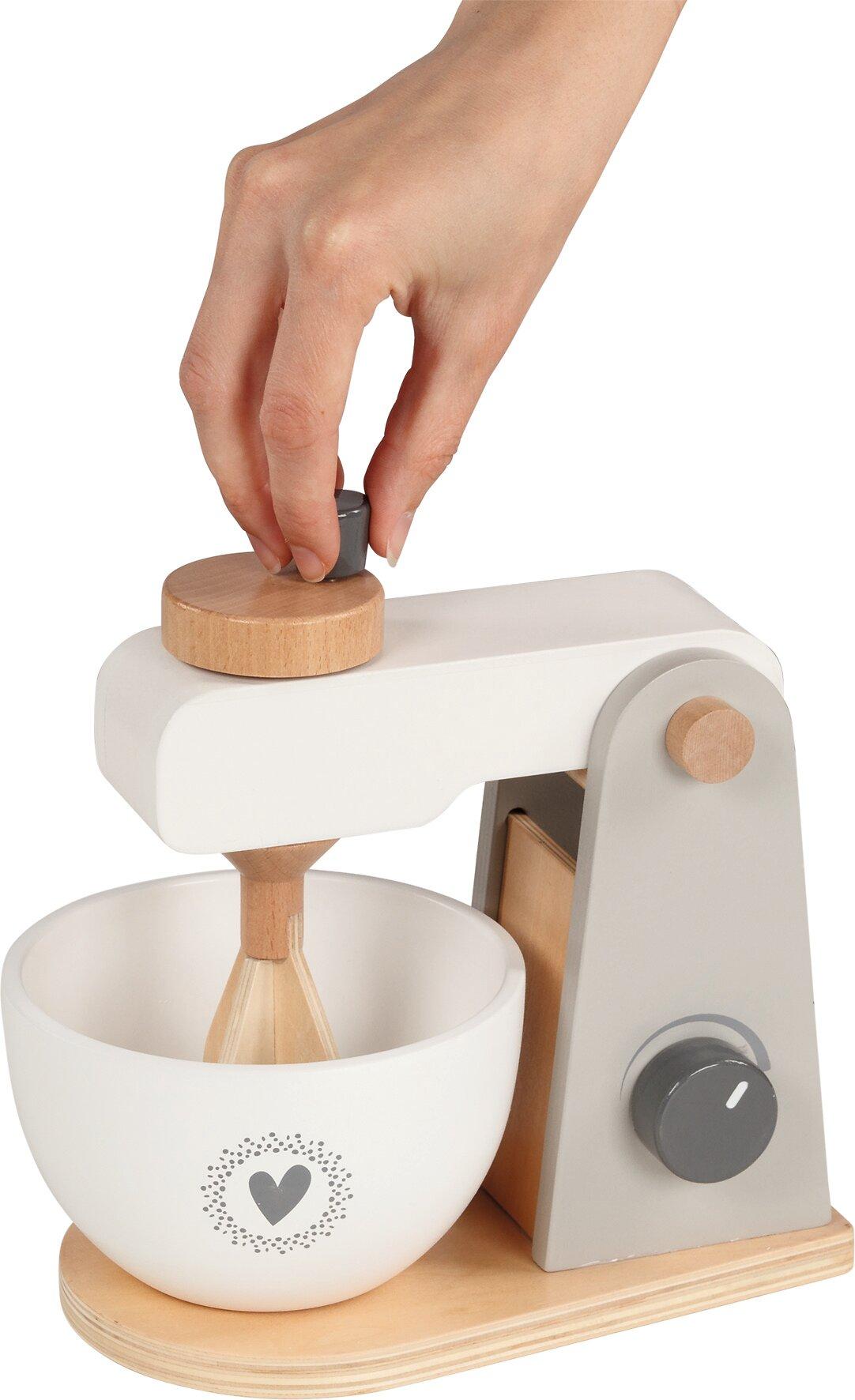 Standmixer aus Holz für die Kinderküche von goki – Detail