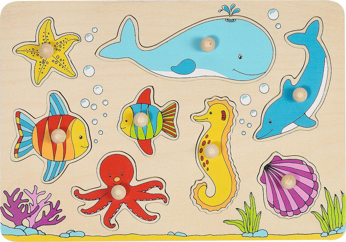 Steckpuzzle Unterwasserwelt mit Wal und Seepferd – Ansicht