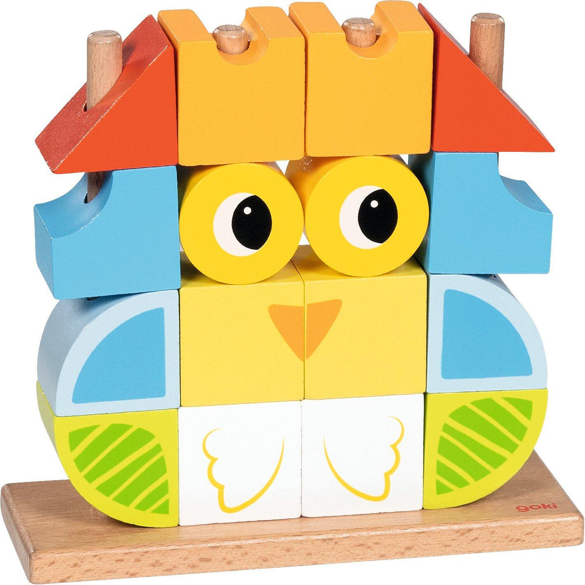 Steckspiel Vario mit 12 Vorlagekärtchen und Holzbausteinen – weitere Ansicht