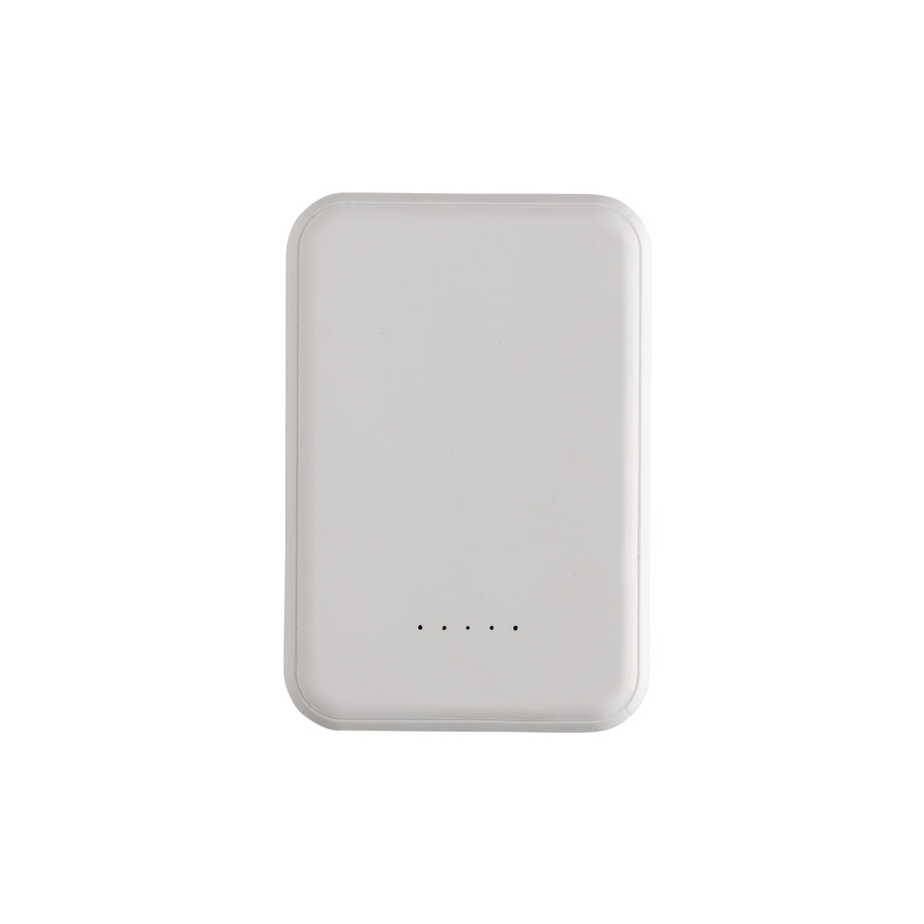 Stellar 5.000mAh 5W magnetische Powerbank aus RCS rec. ABS – weiß
