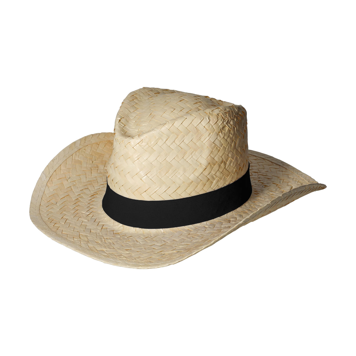 Strohhut „Texas“ – Natur / Schwarz