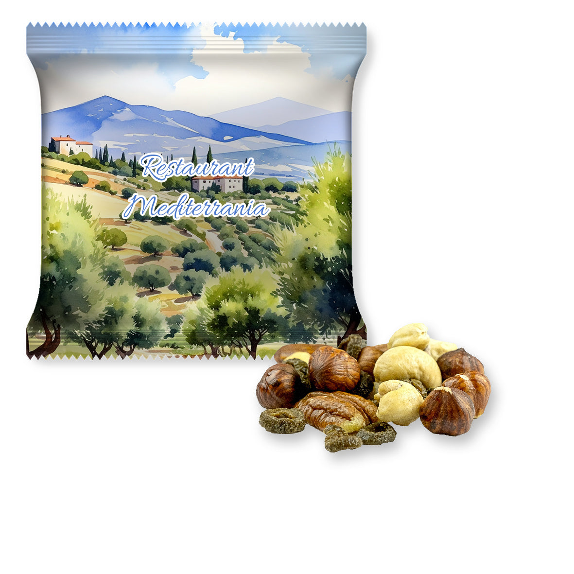 Studentenfutter in der Maxi Tüte – Mediterraner NussMix, ca. 30 g