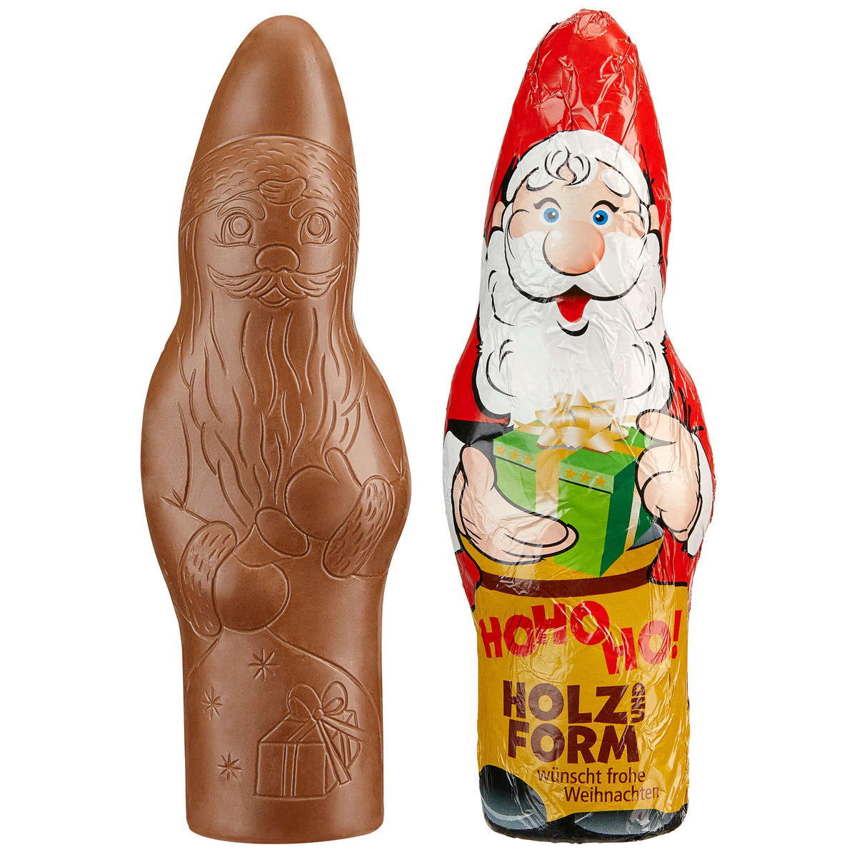 SUPER MAXI Schoko Weihnachtsmann in großer bedruckter Alufolie