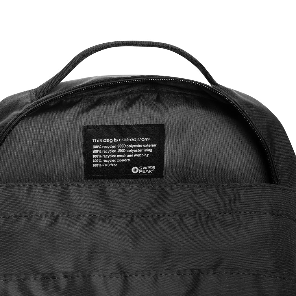 Swiss Peak Aware™ Edin 100% RPET 15,6" Laptop Rucksack