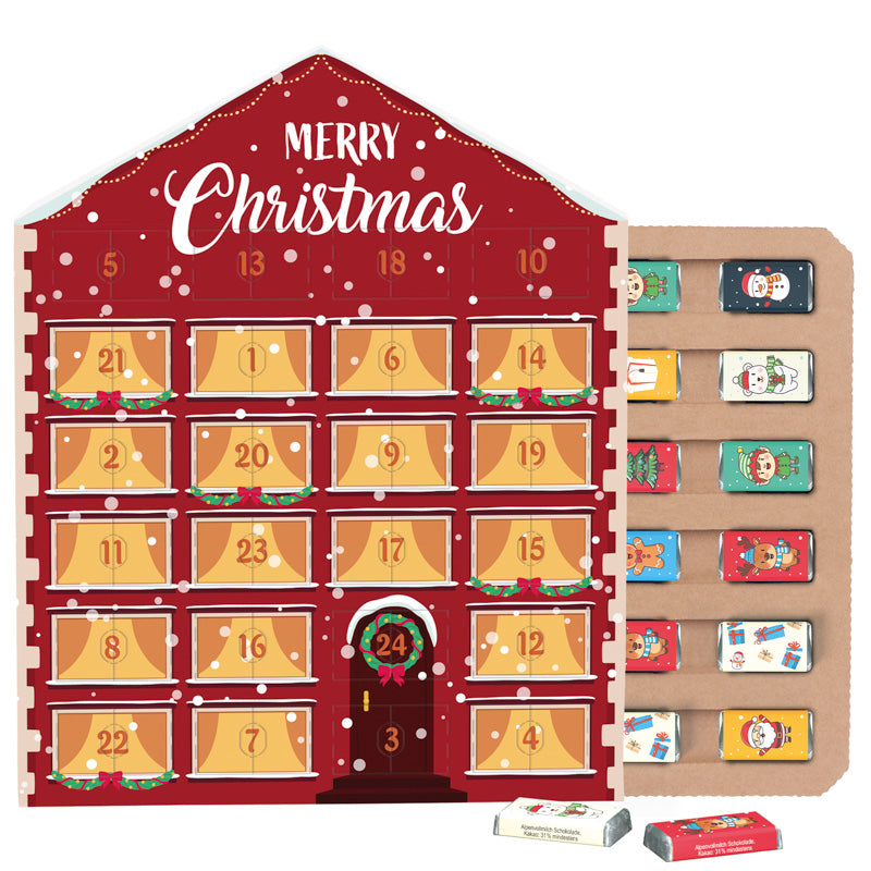 Täfelchen Adventskalender Haus