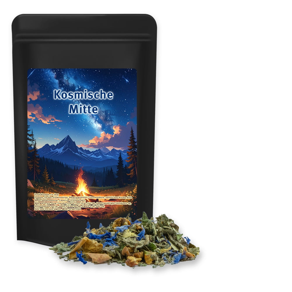 Tee und Kaffee im schwarzen Standbeutel Midi – Kräutertee Harmonie, ca. 35 g