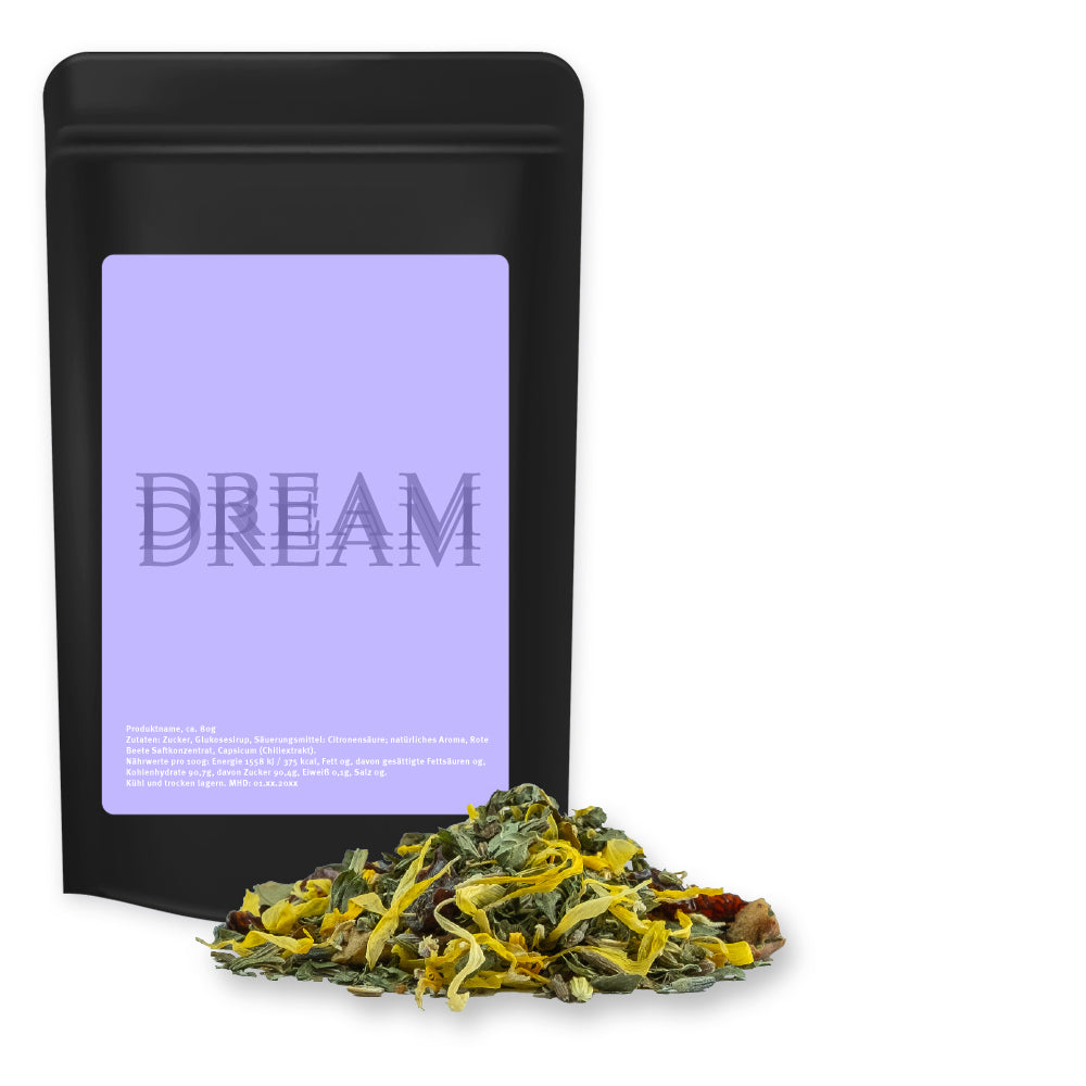 Tee und Kaffee im schwarzen Standbeutel Midi – Kräutertee Lavendel, ca. 21 g