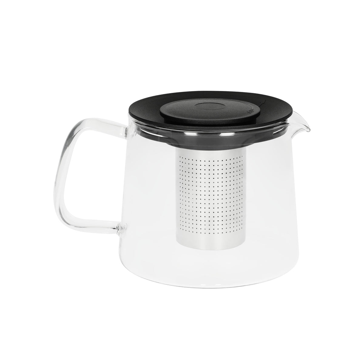 Teekanne „Tea-Time“ – Transparent / Schwarz
