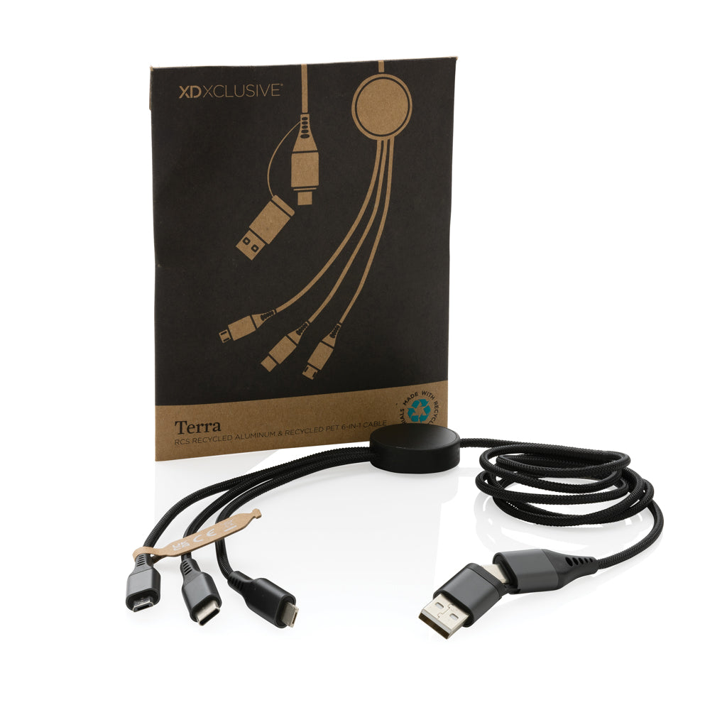 Terra 60W 120cm 6-in-1-Kabel aus RCS recyceltem Aluminium