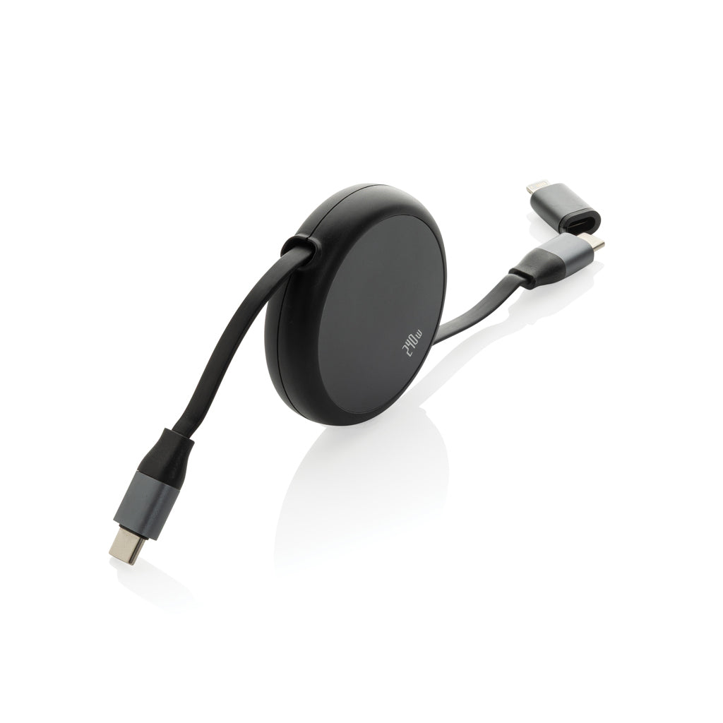 Terra ausziehbares 240W 2-in-1 Kabel aus RCS rec. Aluminium