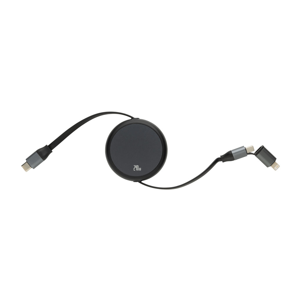 Terra ausziehbares 240W 2-in-1 Kabel aus RCS rec. Aluminium