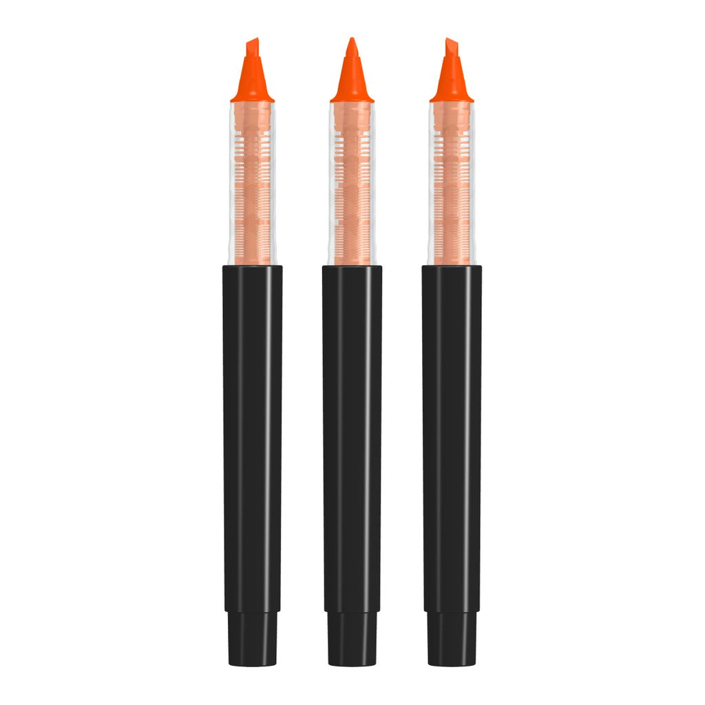 Textmarker gedeckt mit Keilspitze – Neonorange
