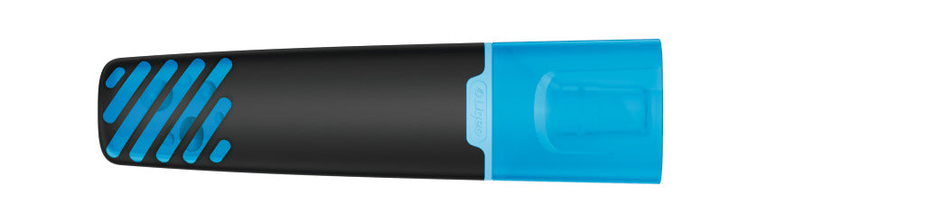 Textmarker mit transparenter Kappe und Griffrillen
