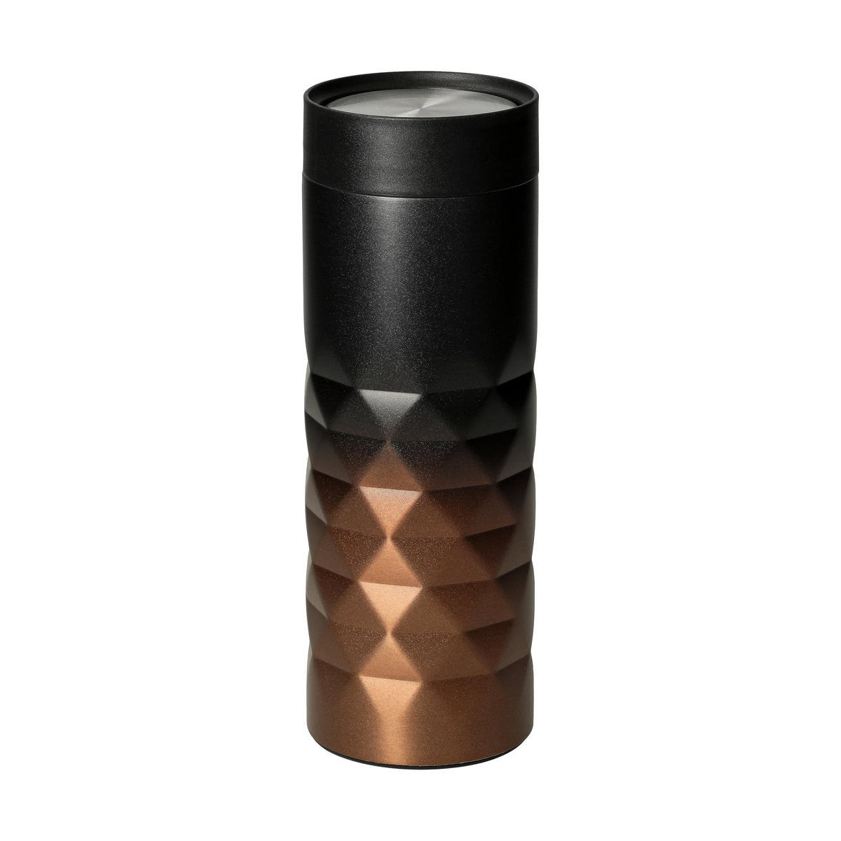 Thermobecher „Diamond 360“ – Schwarz / Kupfer