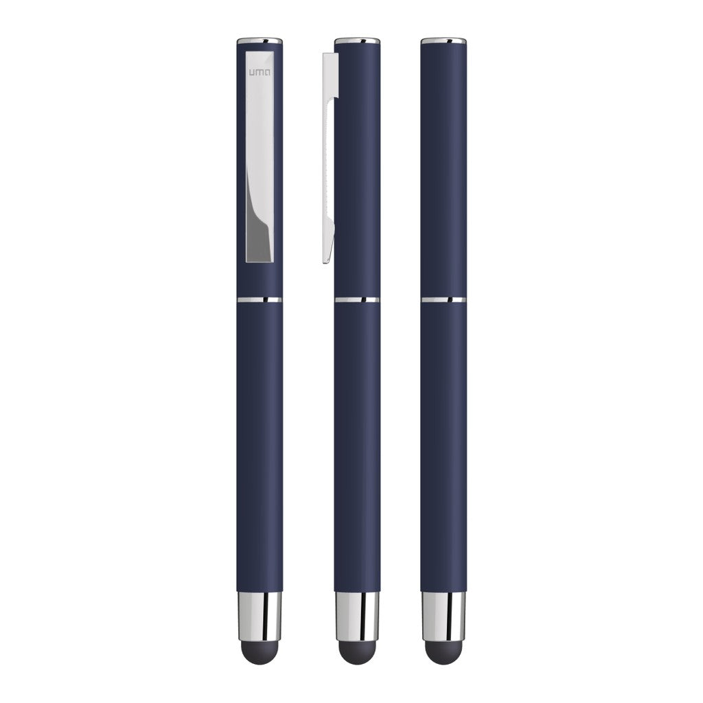 Touchpen aus Metall mit gummiertem Schaftende