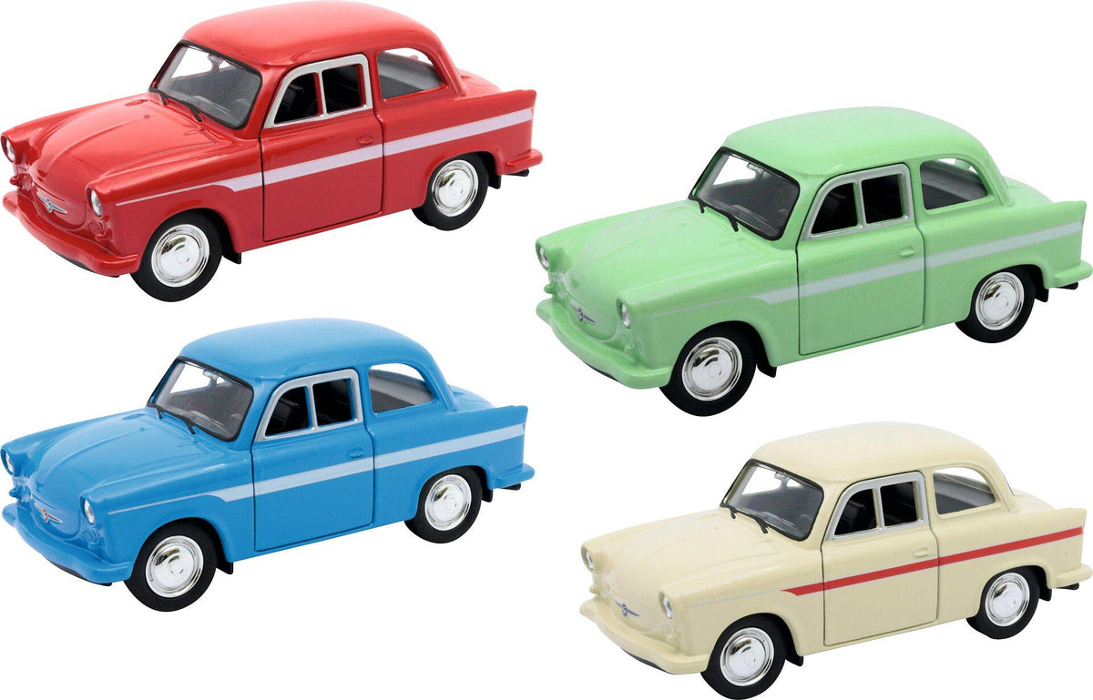 Trabant P50 Modellauto 1:38 mit Rückzugmotor