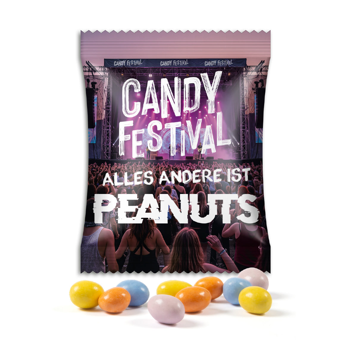 Treets Peanuts im bedruckten Werbetütchen