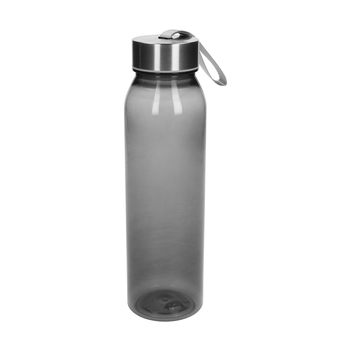 Trinkflasche Active „Pure“, 650 ml – Transparent schwarz / Silber