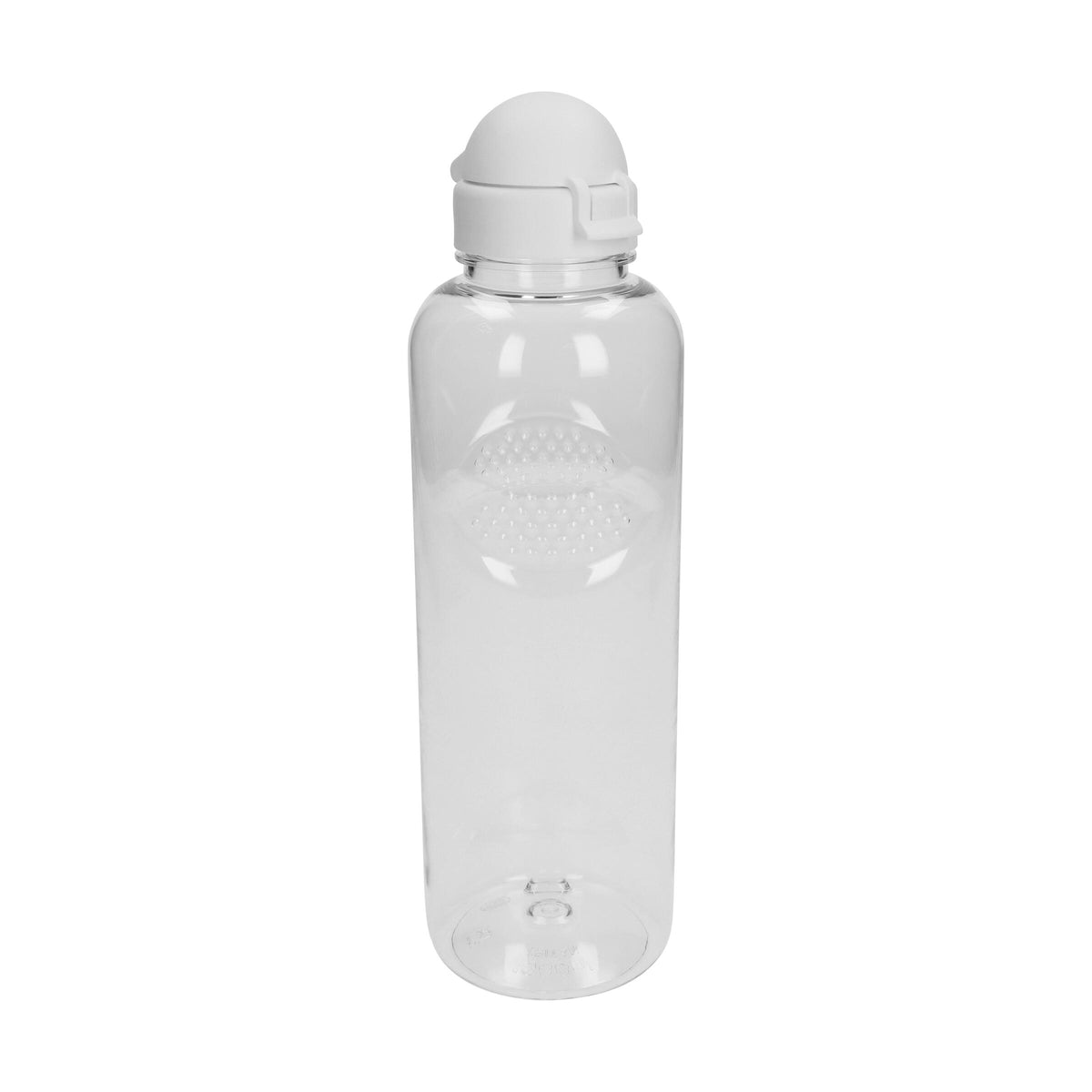 Trinkflasche Carve „Junior“, 1 l – Transparent / Weiß